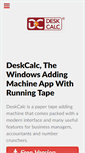 Mobile Screenshot of deskcalc.com