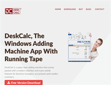 Tablet Screenshot of deskcalc.com
